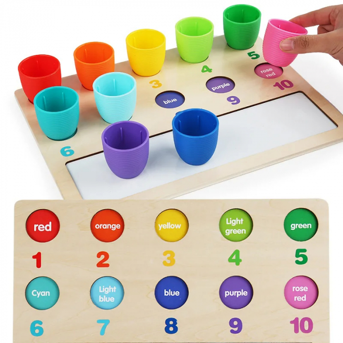 Set Educativ de Matematica - Sortare, Numere si Culori pentru Copii 3+ ani [5]