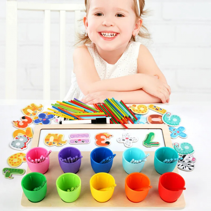 Set Educativ de Matematica - Sortare, Numere si Culori pentru Copii 3+ ani [6]
