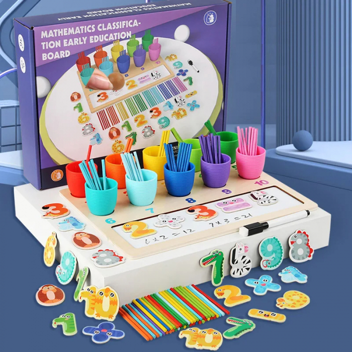 Set Educativ de Matematica - Sortare, Numere si Culori pentru Copii 3+ ani [2]