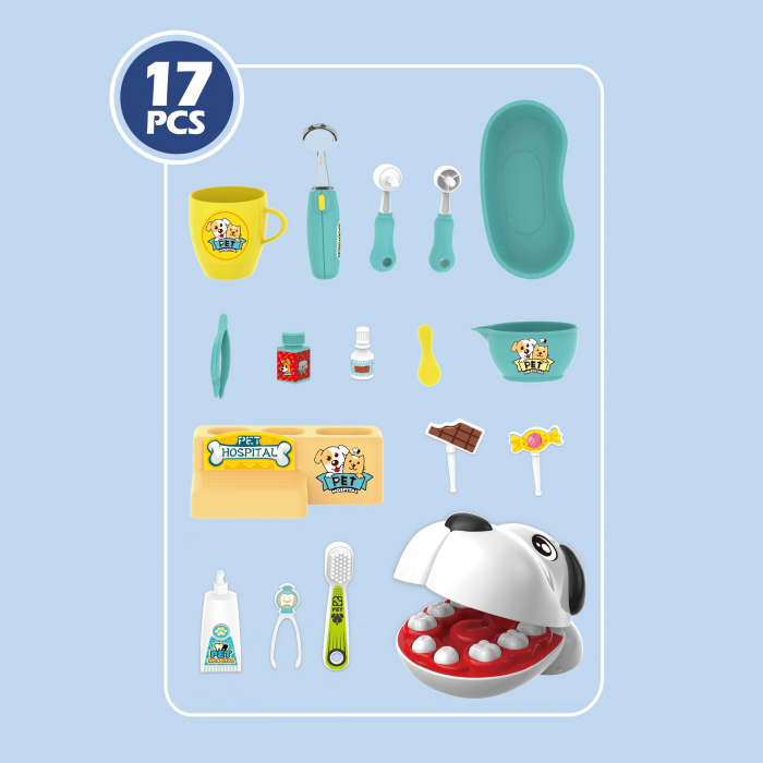 Set Educativ Dentar pentru Copii - SetDentist pentru Animale, 17 Piese, 3+ Ani [2]