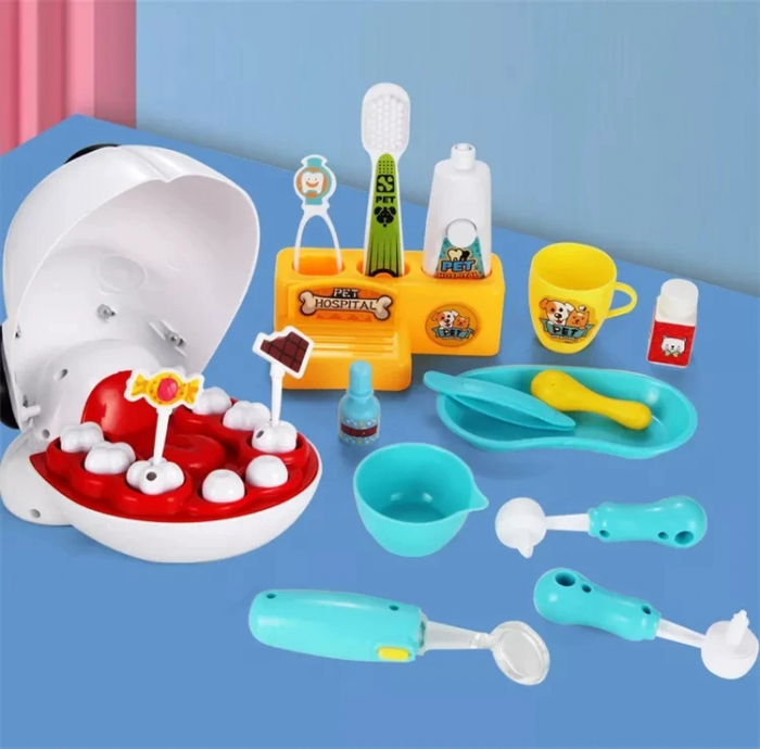 Set Educativ Dentar pentru Copii - SetDentist pentru Animale, 17 Piese, 3+ Ani [6]