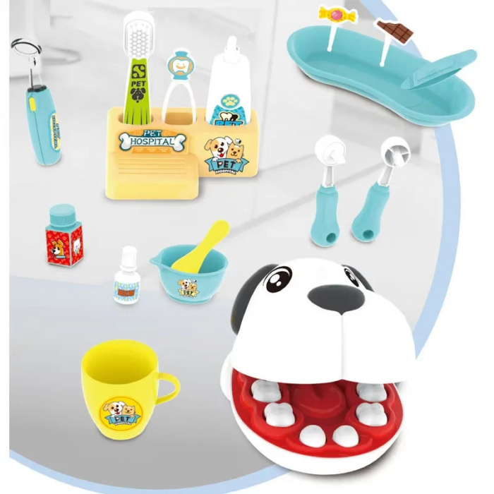 Set Educativ Dentar pentru Copii - SetDentist pentru Animale, 17 Piese, 3+ Ani [8]