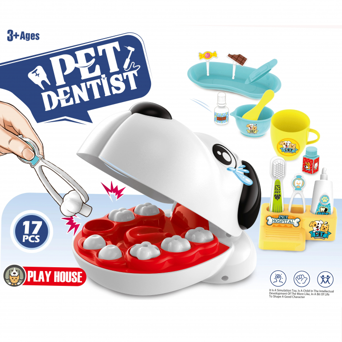 Set Educativ Dentar pentru Copii - SetDentist pentru Animale, 17 Piese, 3+ Ani [5]