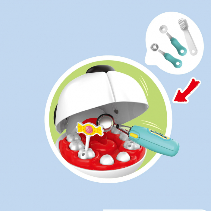 Set Educativ Dentar pentru Copii - SetDentist pentru Animale, 17 Piese, 3+ Ani [4]