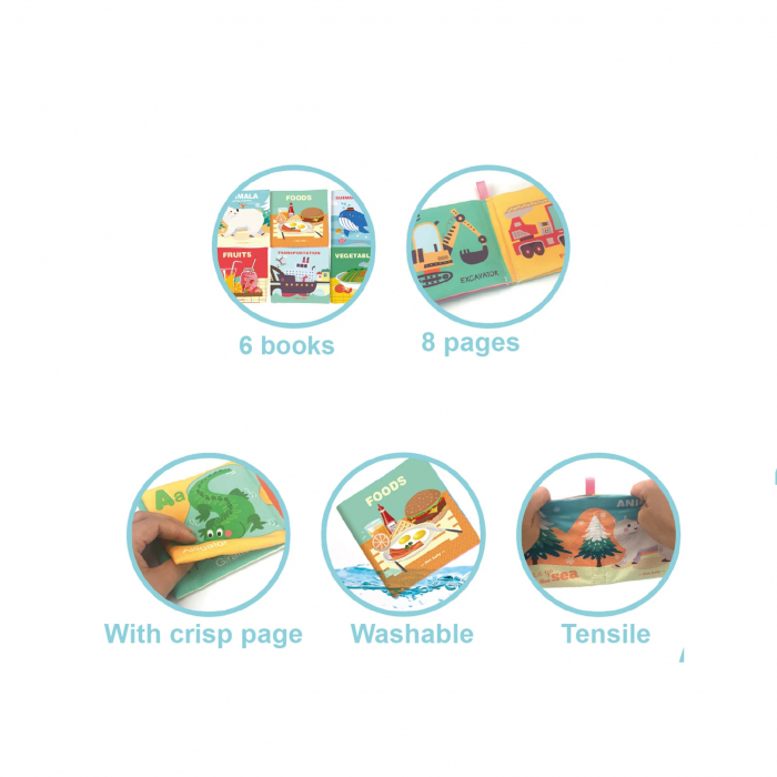 Set Interactiv cu 6 Carti Educative pentru Bebelusi [7]