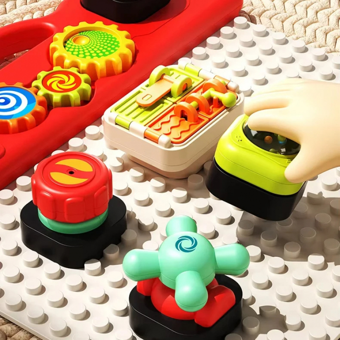 Set Interactiv Educational 2-in-1 - Panou Muzical si Masinuta cu Activitati [7]
