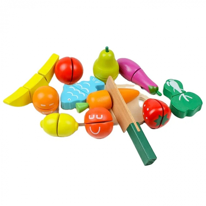 Set Legume si Fructe din Lemn pentru Taiat [4]