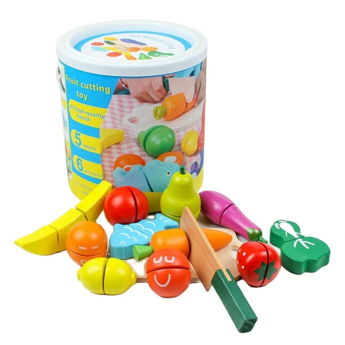 Set Legume si Fructe din Lemn pentru Taiat [1]