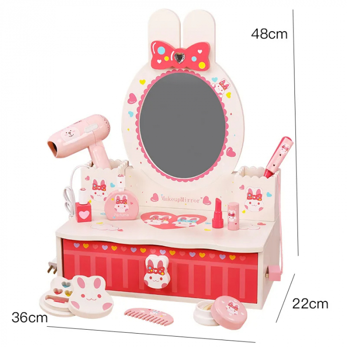 Set Masuta de Toaleta si Machiaj pentru Copii - Colectia Bunny Chic [4]