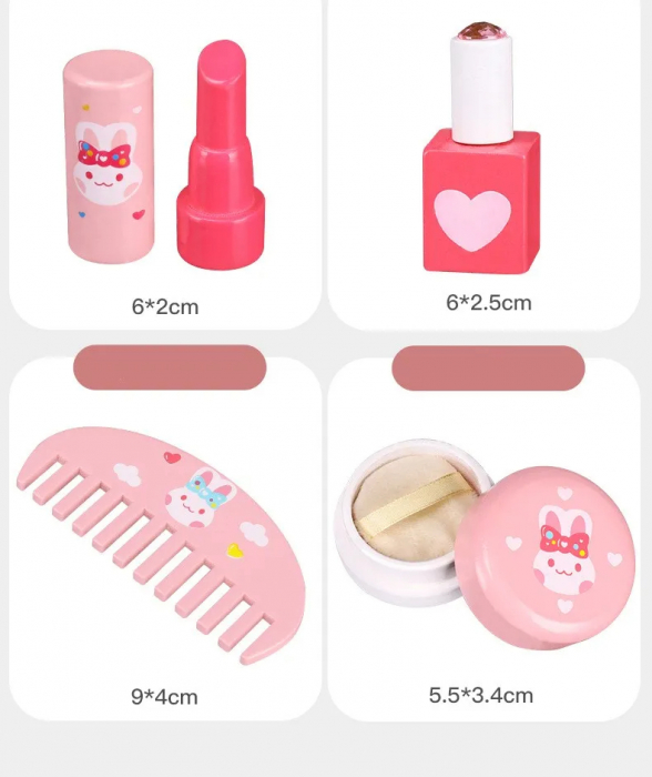 Set Masuta de Toaleta si Machiaj pentru Copii - Colectia Bunny Chic [7]