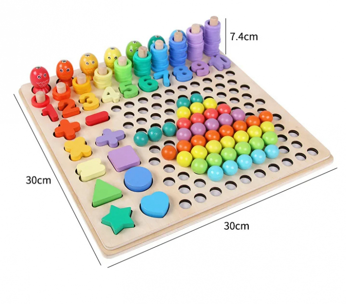 Set Montessori Educativ – Joc de Sortare si Potrivire pentru Copii [6]
