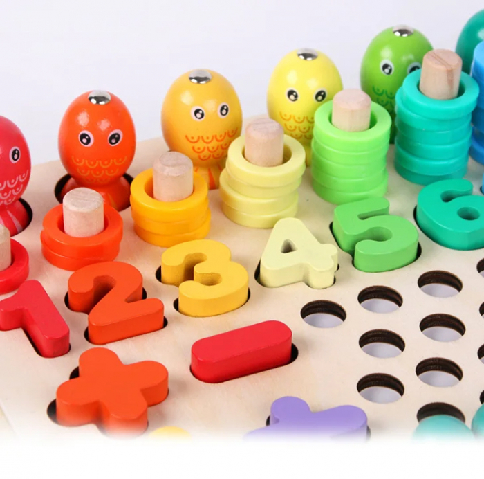 Set Montessori Educativ – Joc de Sortare si Potrivire pentru Copii [3]
