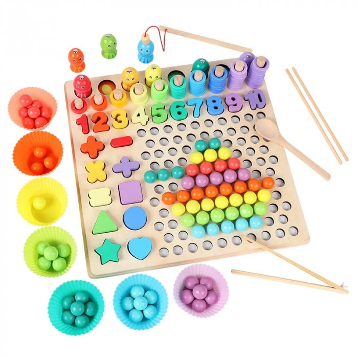 Set Montessori Educativ – Joc de Sortare si Potrivire pentru Copii [1]