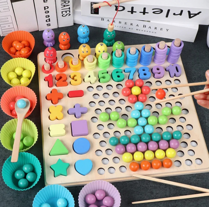 Set Montessori Educativ – Joc de Sortare si Potrivire pentru Copii [2]