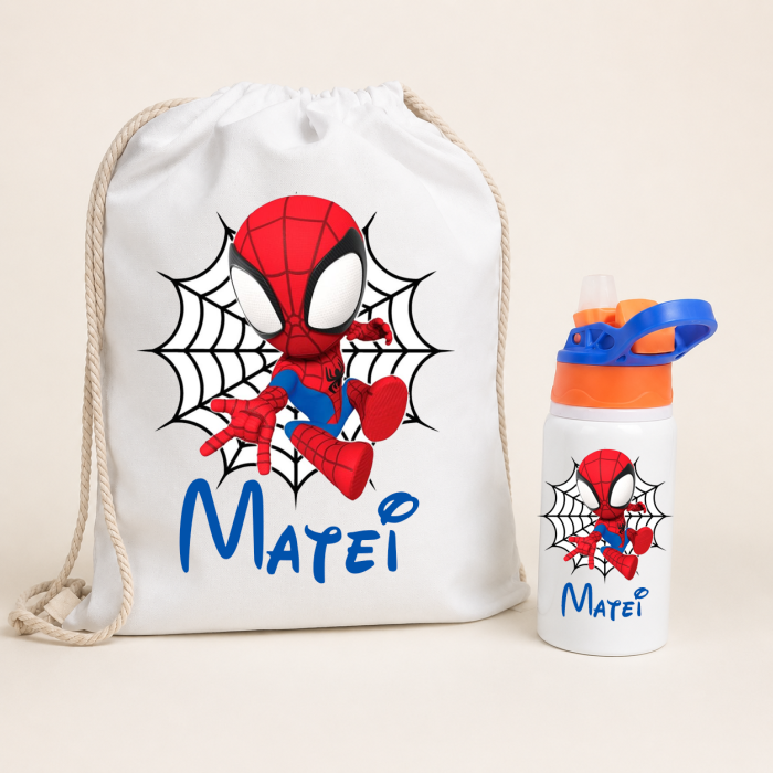 Set Personalizat pentru gradinita/cresa: rucsac si sticla cu pai [3]