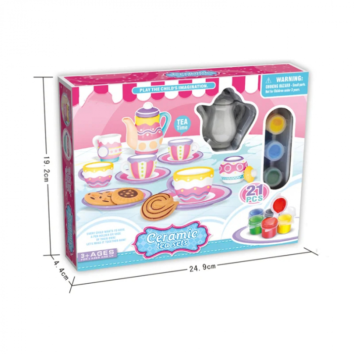 Set Pictura: Set de Ceai Ceramica cu 21 Piese, 3+ Ani [3]