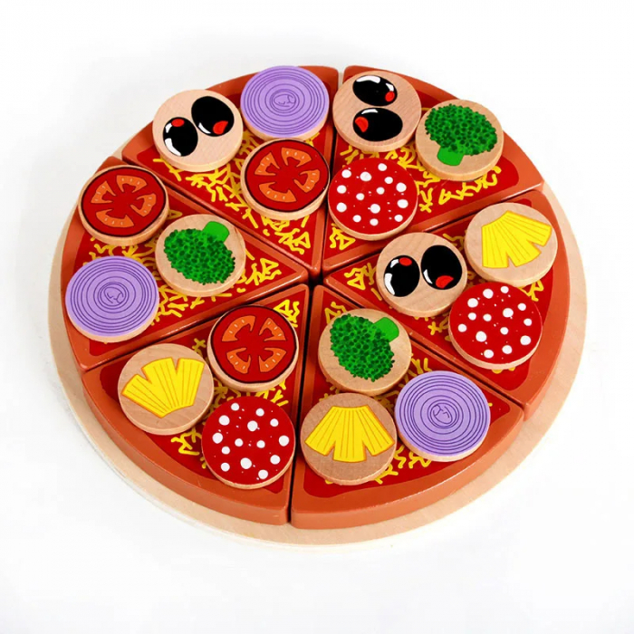 Set Pizza din Lemn pentru Copii [5]