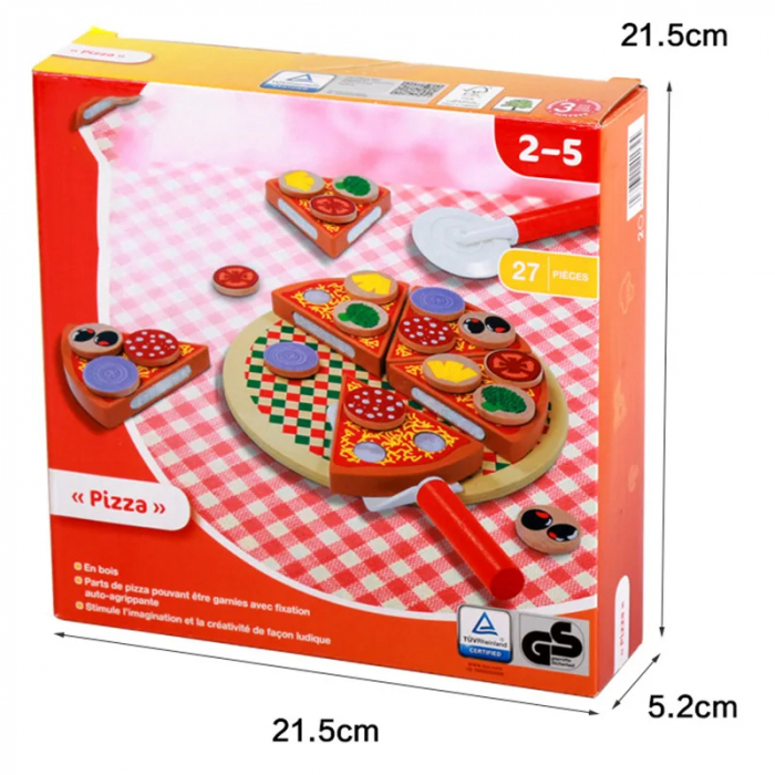 Set Pizza din Lemn pentru Copii [3]