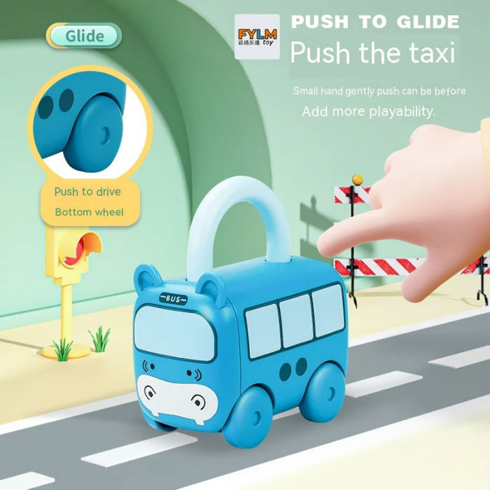Set Puzzle Educativ cu Autobuze Animale si Chei [3]