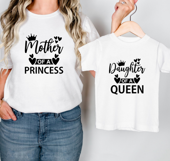 Set Tricouri Mama-Fiica Queen & Princess [1]