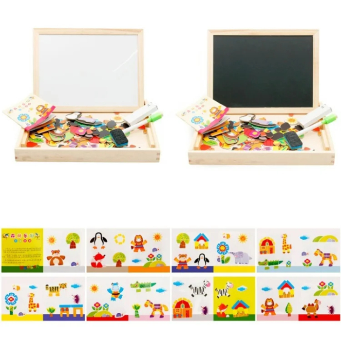 Tabla Magnetica Creativa din Lemn pentru Copii 3+ [3]