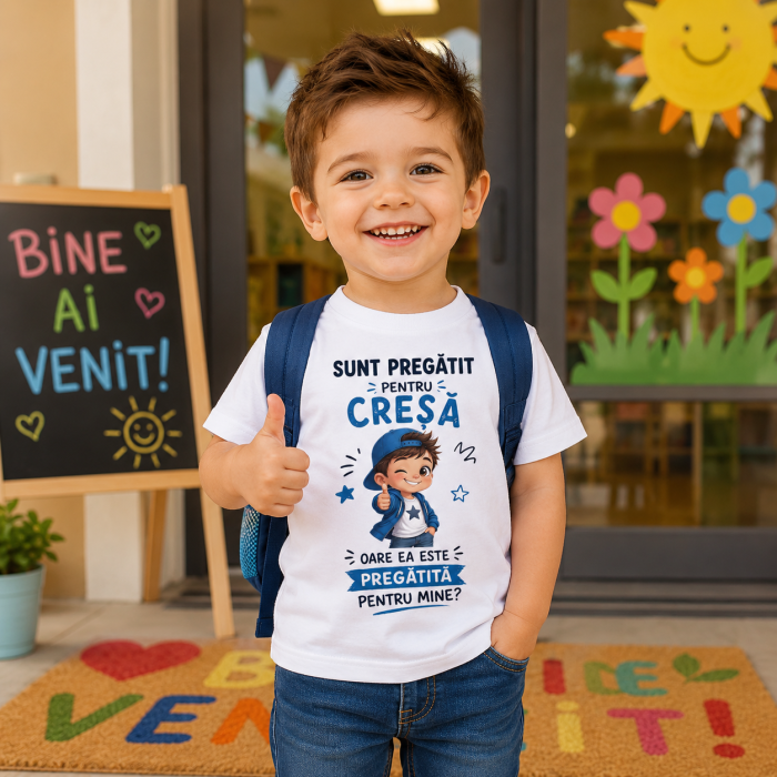 Tricou baieti Sunt pregatit pentru cresa [3]