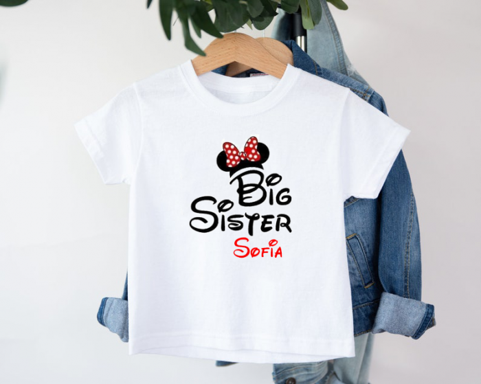 Tricou bumbac Copii  personalizat Big sister [1]