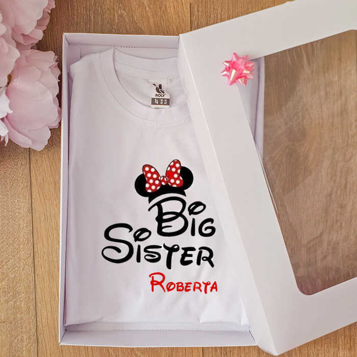 Tricou bumbac Copii  personalizat Big sister [2]