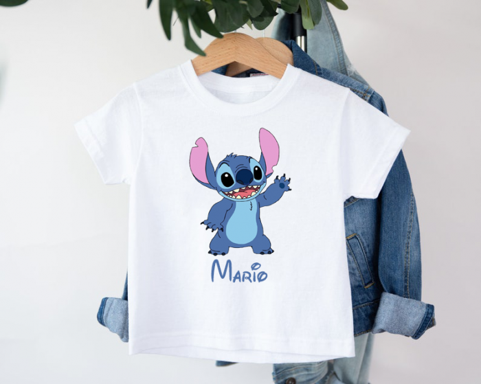 Tricou Copii  personalizat cu Stitch si nume [1]