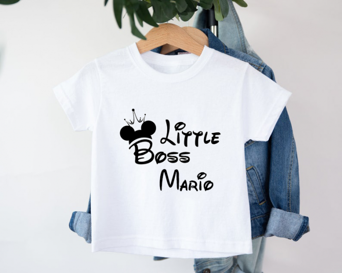 Tricou bumbac Copii  personalizat Little Boss [1]