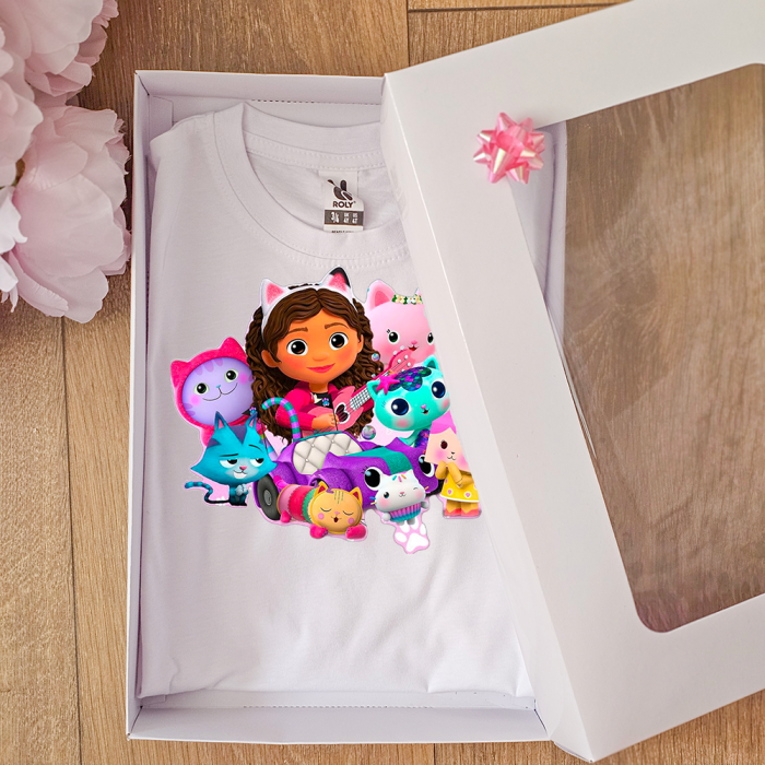 Tricou copii Gabby's Dollhouse, Personalizat cu nume [2]