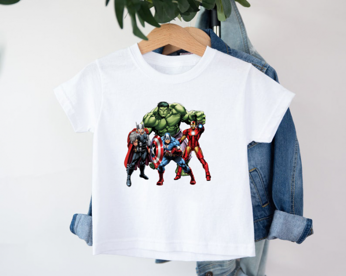 Tricou copii Marvel Super Heroes Personalizat cu nume [2]