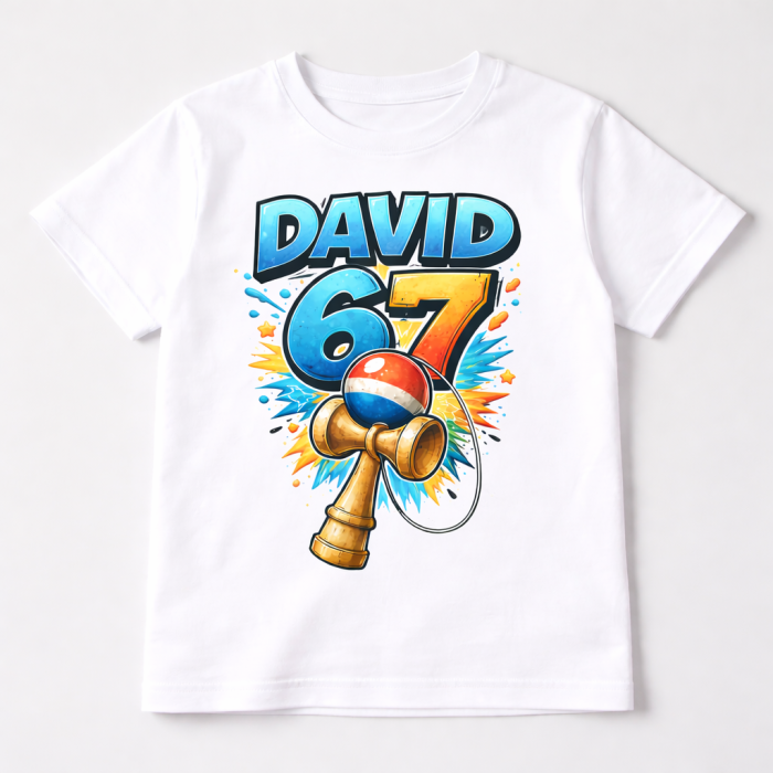 Tricou Copii Personalizat cu Nume + Kendama 67 [2]