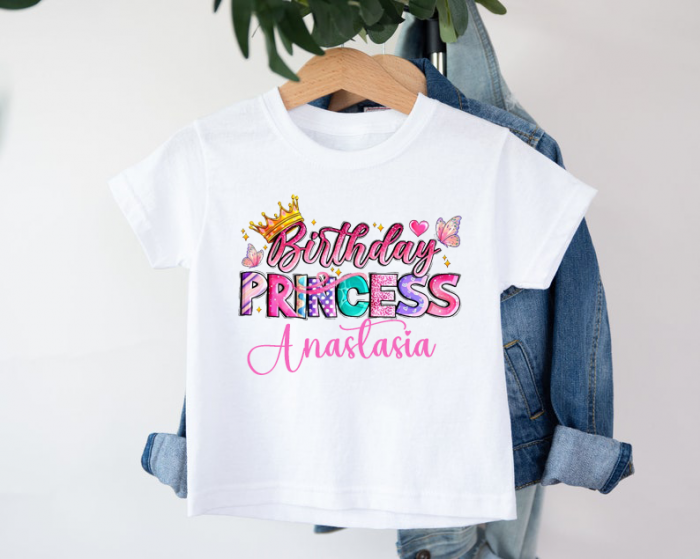 Tricou personalizat  cu nume - Birthday Princess [2]