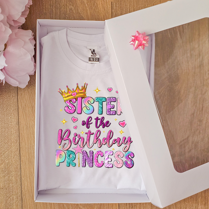 Tricou personalizat  cu nume - Sister of the Birhday Princess [3]