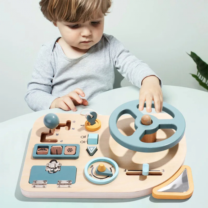 Volan Interactiv Montessori din Lemn [1]