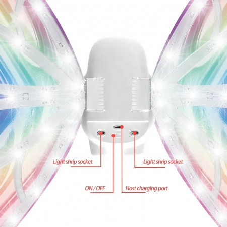 Aripi de Fluture Magice cu Lumini si Muzica – Accesoriu Interactiv pentru Fetite [5]