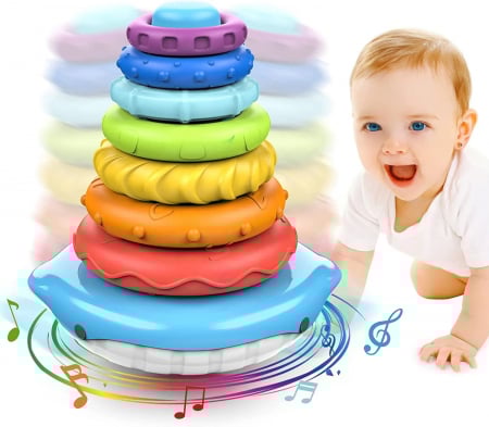 Jucarii educative si creative - Balena Montessori pentru Coordonare Mana-Ochi