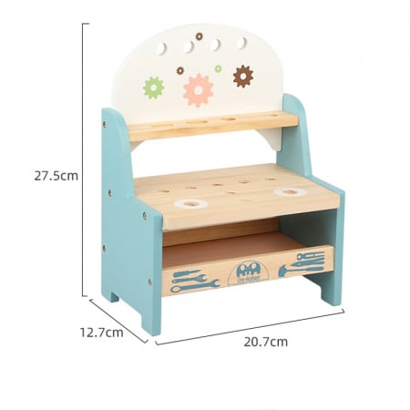 Banc de Scule din Lemn pentru Copii - Atelier de Mesterit Interactiv [2]