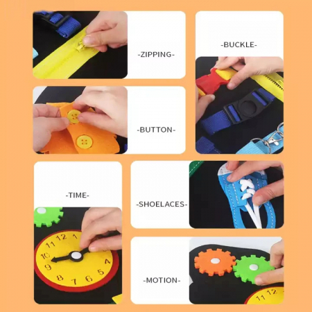 Busy Board Educativ din Fetru - Racheta [2]