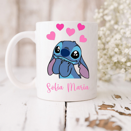 Cana Stitch personalizata cu nume