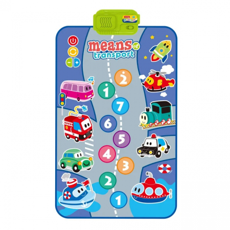Articole Copii si Bebelusi - Covoras Interactiv cu Vehicule – Sunete si Muzica