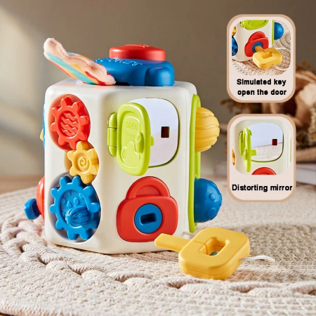 Cub Busy Montessori – Jucarie Sensoriala pentru Dezvoltare Timpurie [5]