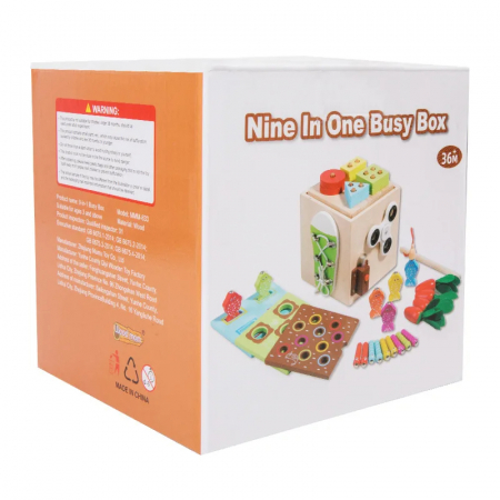 Cub din lemn Montessori 9 in 1 [4]