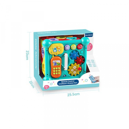 Cub Interactiv Educativ din Plastic cu Sunete, Forme si Telecomanda [3]