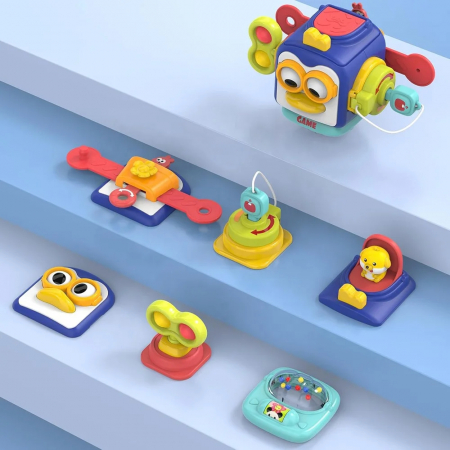 Busy Box Montessori pentru Dezvoltare cu 8 Functii [3]