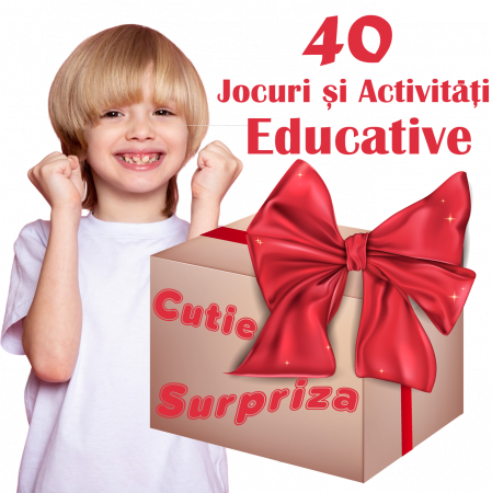 Jucarii 1-3 ani - Cutie Surpriza cu 40 de Jocuri si Activitati educative