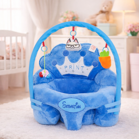 Fotolii bebe - Fotoliu bebe Print albastru