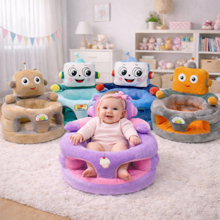 Fotolii bebe - Fotoliu de Plus pentru Bebelusi Model  Robot