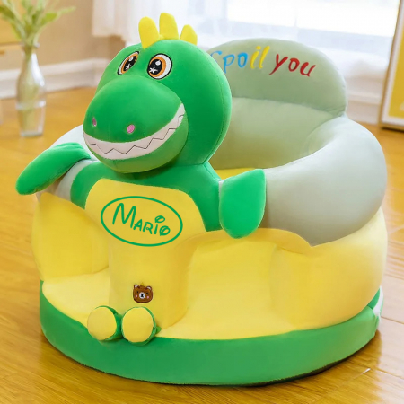 Fotolii bebe - Fotoliu Dinozaur, pentru bebelusi, cu spatar